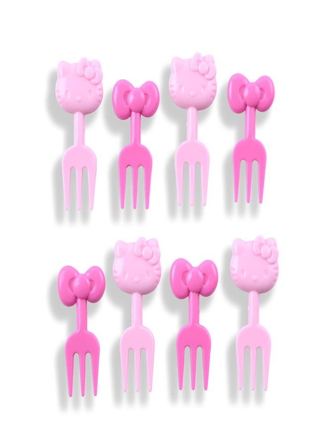 GASHINA STORY Food Picks - Toothpicks for Appetizers - Durable Plastic Decorative Toppers - Add Fun to Bento Boxes, Lunch & Party Snacks (3 Pack Set (Kitty 8pcs+Cinnamonroll 6pcs+Pompom-Puin 6pcs)) - Image 3