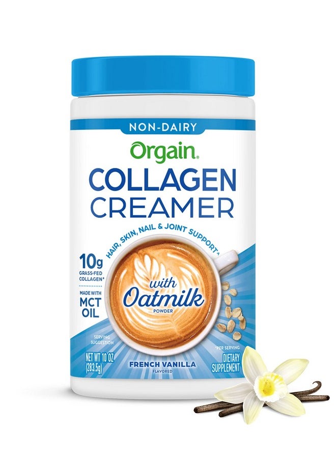 Orgain - Collagen Creamer With Organic Oatmilk Powder French Vanilla 10G Of Hydrolyzed Grassfed Collagen 1G Of Sugar Made With Mct Avocado And Coconut Oil No Dairy Or Soy Nongmo 10 Oz - Image 1