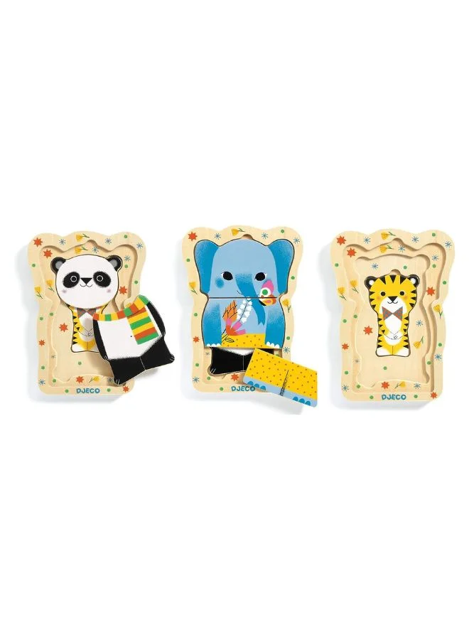 DJECO Lucky & Co Wooden Puzzle