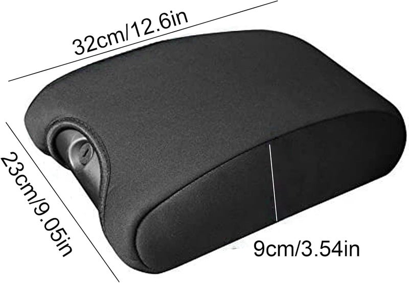 DEDC Neoprene Center Console Armrest Pad Cover for Jeep Wrangler JK Sahara Sport Rubicon X & Unlimited 2011-2017 Black - Image 2