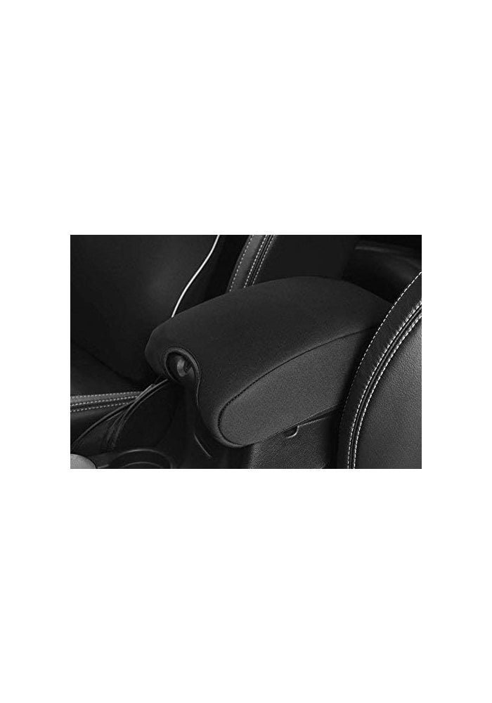 DEDC Neoprene Center Console Armrest Pad Cover for Jeep Wrangler JK Sahara Sport Rubicon X & Unlimited 2011-2017 Black - Image 5
