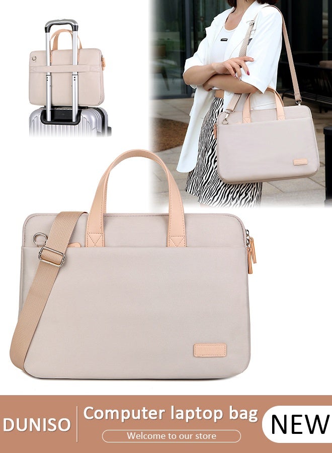DUNISO 15.6 Inch Laptop Bag Lightweight Computer Bag Travel Business Briefcase Water Resistance Shoulder Messenger Bag for Men and Women Work Office - Image 1