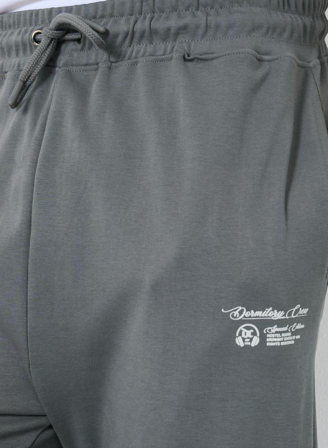 Styli Men Grey Plain Oversized Joggers - Image 3