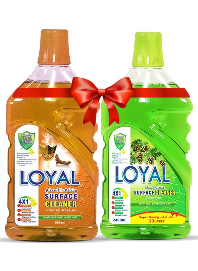 لويال منظف ​​أسطح ٢ × ٢٤٠٠ مل برائحة الربيع + الكنز الشرقي