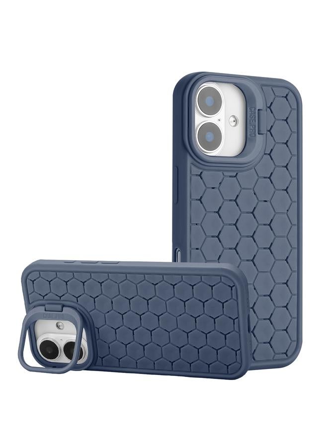 S-TOP Case For iPhone 16 Plus Honeycomb Radiating Lens Holder Magsafe Phone Case - Image 1