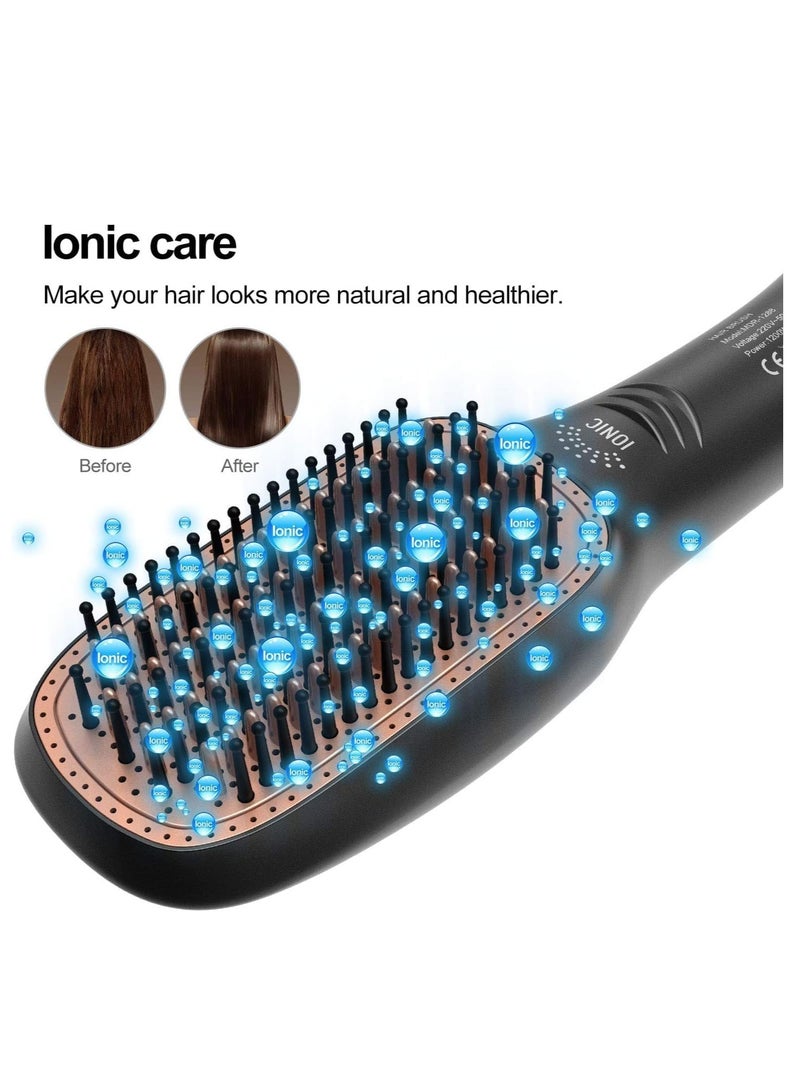 Hair Dryer Styler Volumizer 3 in 1 Brush Salon Styler for Straightening Negative Ion Ceramic Blow Dryer Brush (Hair Dryer, BLACK) - Image 5