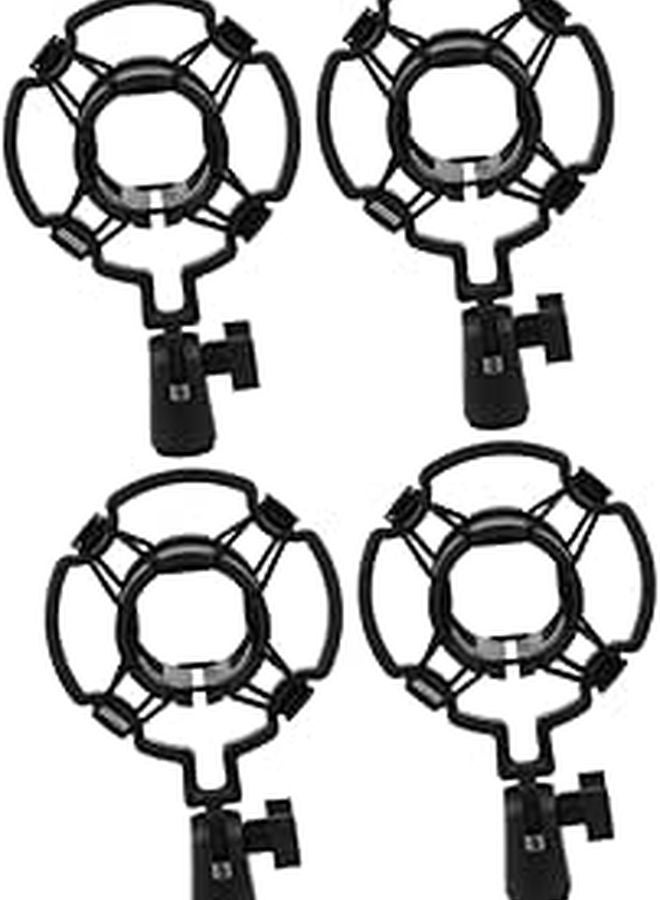 4 Pack Microphone Shock Mount Anti Vibration Suspension Clip For Condenser Mic - Image 1