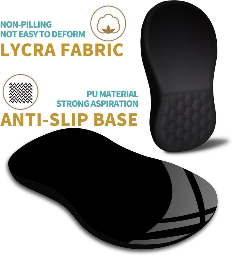 SCIENISH Memory Foam Wrist Rest Pad and Mouse Wrist Rest Support Cushion for Working Gaming Office Computer Laptop Mac-Set of 2, One Size (Ergonomic wrist guard) - Image 2