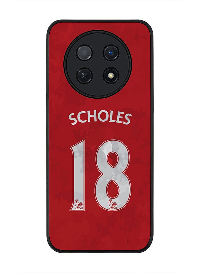 Stylizedd Rugged Black edge case for Huawei Nova Y91 4G  Huawei Enjoy 60X, Slim fit Soft Case Flexible Rubber Edges Anti Drop TPU Gel Thin Cover -  Scholes Jersey - Image 1