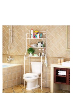 ARCOON ARCOON Over-the-toilet bathroom shelves , 3 metal shelves, space-saving for storing towels (in white).  - Image 5