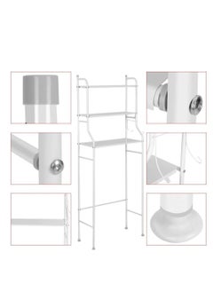 ARCOON ARCOON Over-the-toilet bathroom shelves , 3 metal shelves, space-saving for storing towels (in white).  - Image 3