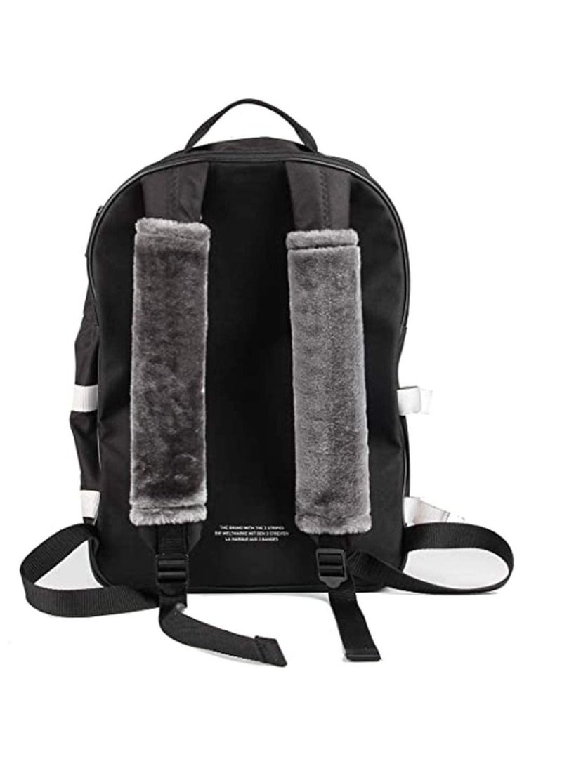 Y&D Auto Seat Belt Shoulder Pad, Soft Faux Sheepskin Wool Universal Seatbelt Cover for More Comfortable Driving, Car, Handbag, Camera Backpack Straps 2Pcs (Dark Gray) - Image 4