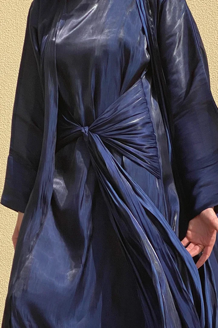 Moistreet  3 Piece Shimmer Abaya Set for Women | Best Price UAE