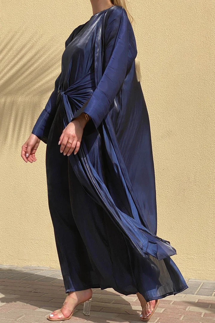 Moistreet  3 Piece Shimmer Abaya Set for Women | Best Price UAE