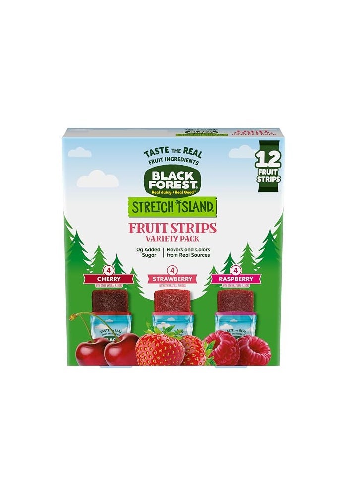 Black Forest Stretch Island Fruit Strips Variety Pack 12 Count - Image 1
