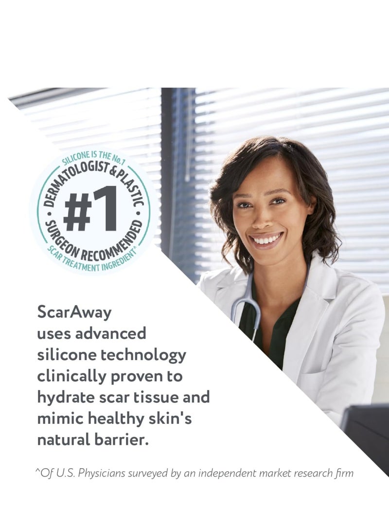 ScarAway Clear Silicone Scar Sheets, White, 10 Count - Image 3