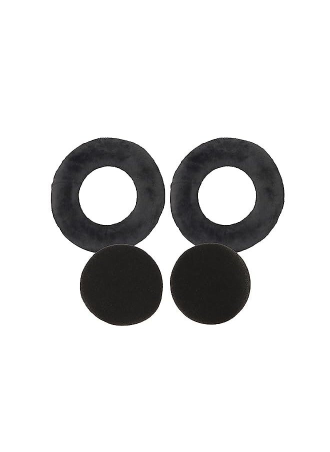 Zaboon - Dt990 Dt770 Ear Pads Edencomer Replacement Ear Cushion Cups Compatible With Dt990 Dt880 Dt770 Pro Headphones Velvet Black - Image 1