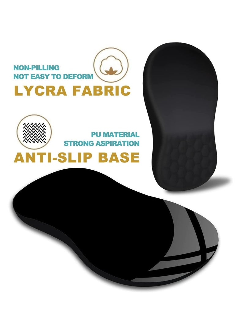 Mouse Pad Wrist Support Ergonomic Pain Relief Keyboard Rest Comfortable Memory Foam With Non Slip PU Base Mouse Pads For Desk Computer Keyboard Home Office