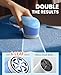 POPCHOSE Fabric Shaver Lint Remover for Clothes Electric Lint Shaver with 6Leaf Blades Sweater Shavers to Remove Pilling for Clothing Couch Furniture Fuzz Lint Ball Bobbles BlueCyan - Image 4