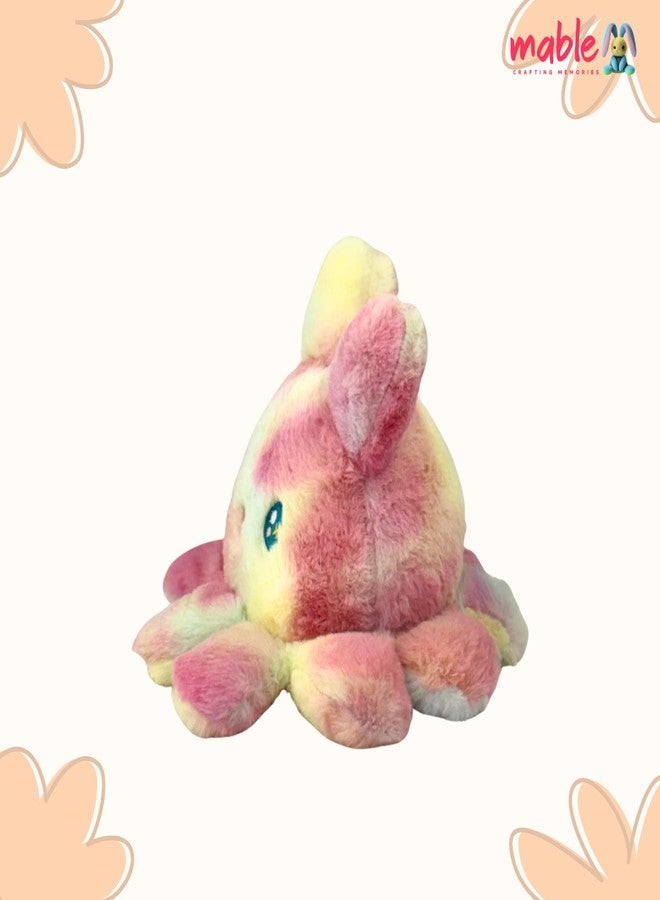 MABLE Rainbow Plush Mimi Octopus Toy - 30cm Soft & Cuddly Stuffed Octopus Plushie for Kids & Babies | Cute Kawaii Ocean Animal Gift for Girls & Boys | Ideal for Birthday & Nursery Décor - Image 2