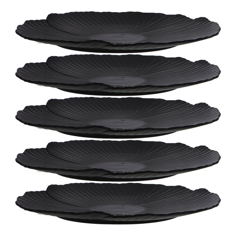 5pcs Petal-Shaped Plate Set - Unbreakable Dinnerware For Western Restaurants Steak Serving Party And Family Gatherings Dishes - Image 4