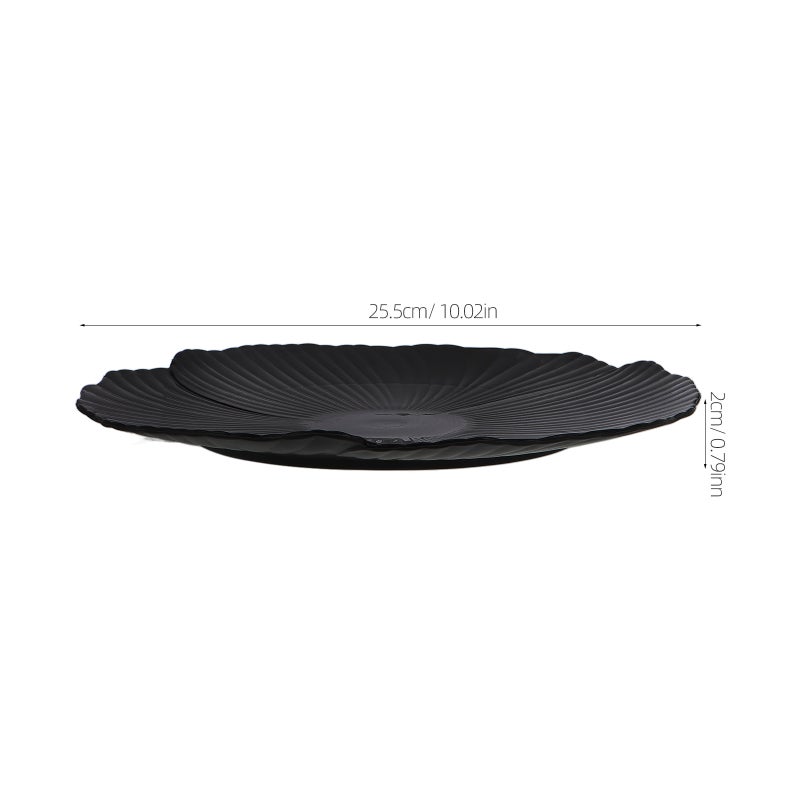5pcs Petal-Shaped Plate Set - Unbreakable Dinnerware For Western Restaurants Steak Serving Party And Family Gatherings Dishes - Image 2