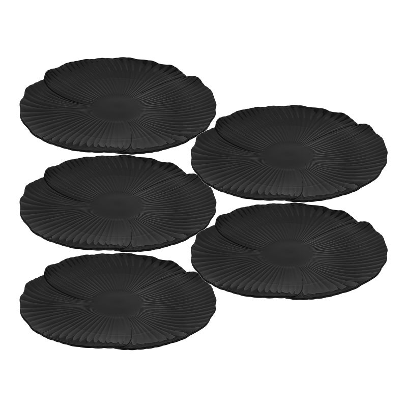 5pcs Petal-Shaped Plate Set - Unbreakable Dinnerware For Western Restaurants Steak Serving Party And Family Gatherings Dishes - Image 5