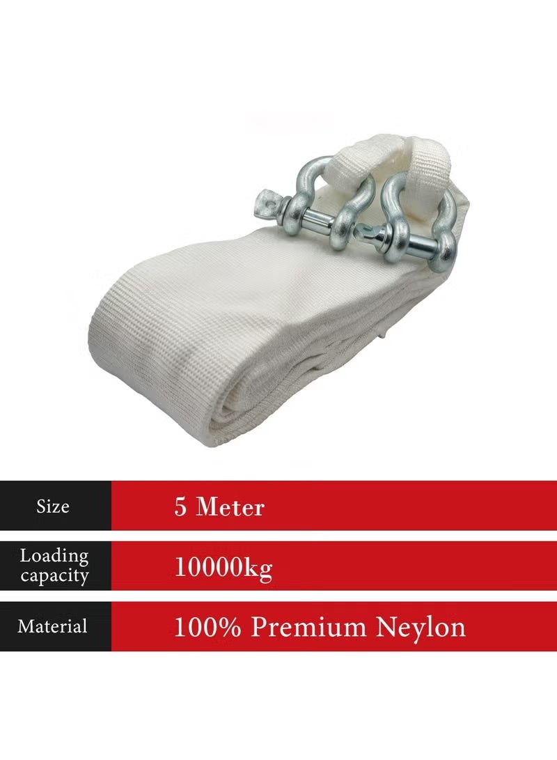 3XR Heavy-Duty Tow Rope – 5M 10000KG Load Capacity with Metal Shackles Tow Rope - Image 3