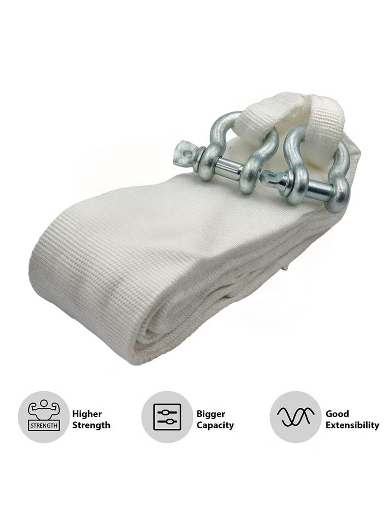 3XR Heavy-Duty Tow Rope – 5M 10000KG Load Capacity with Metal Shackles Tow Rope - Image 2
