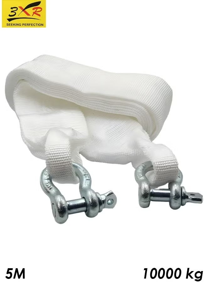 3XR Heavy-Duty Tow Rope – 5M 10000KG Load Capacity with Metal Shackles Tow Rope - Image 1