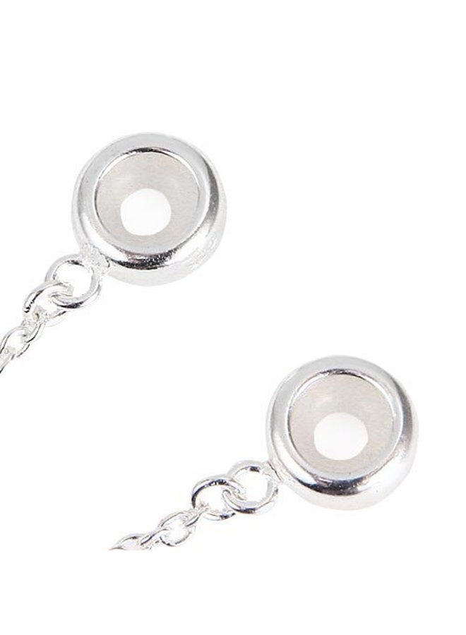 ARTCHARM .925 Sterling Silver Stopper Safety Chain Bead Charm For European Charm Bracelets - Image 4