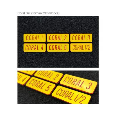 OPENMOON Filter Tags Coral Set (13mmx33mm 6pcs) - Image 2