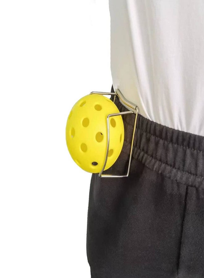 Gloperti Pickleball Tennis Ball Holder-Waist Clip Hold Ball for Trainings Suitable Size Silver Colour Pack of one - Image 5
