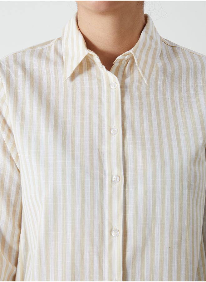 LC WAIKIKI - Striped Poplin Women's Shirt Tunic - Image 1