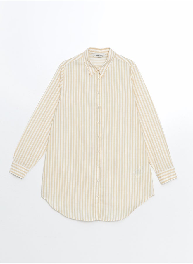 LC WAIKIKI - Striped Poplin Women's Shirt Tunic - Image 1