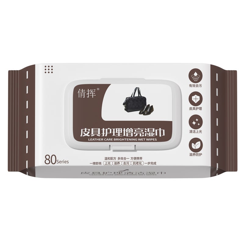 Leather Care Wipes Leather Glazing Refurbished Repair Decontamination Care Products Car Cleaning Car Interior Wipes - Image 1