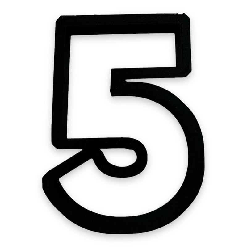 Bundle of Fun 5 Block Numbers Cookie Cutter with Easy to Push Design (3.5 inch) - Image 1