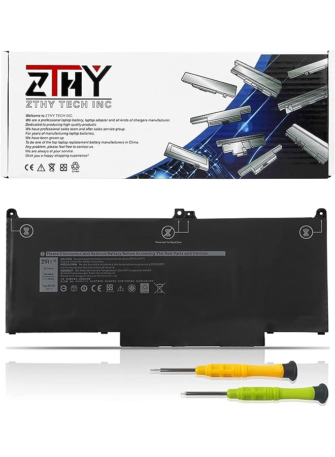 ZTHY Mxv9V Laptop Battery Replacement For Dell Latitude 5300 5310 7300 7400 E5300 E5310 E7300 E7400 Series Notebook 5Vc2M 05Vc2M 829Mx 0829Mx 7.6V 60Wh 7500Mah 4-Cell - Image 1