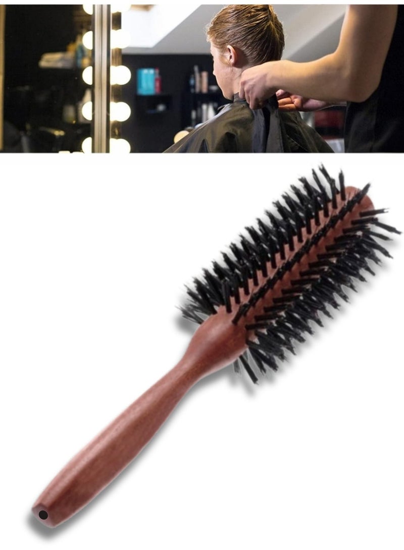جولي فرشاة سشوار للشعر دائرية بيد خشبية لتجفيف الشعر - Image 4