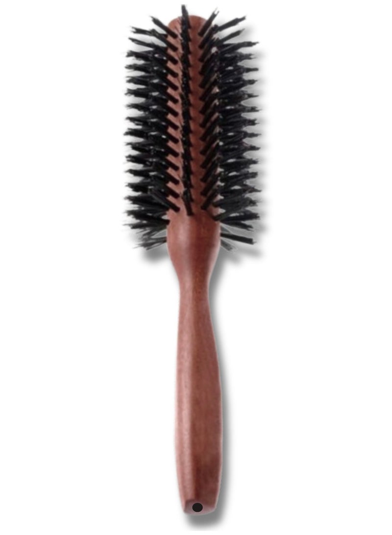 جولي فرشاة سشوار للشعر دائرية بيد خشبية لتجفيف الشعر - Image 1