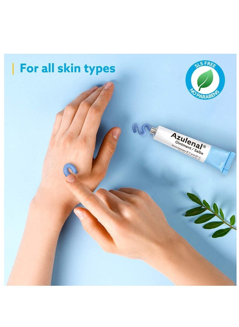 AGEPHA PHARMA - Azulenal Ointment with Guaiazulene for Eczema Wound Ointment for Diaper Rashes, Itches Cuts Burns & Sore Nipples Suitable for Use for Babies and - Image 1