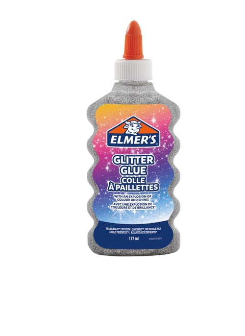 Elmer's Glitter Liquid Glue 177 ml, Silver