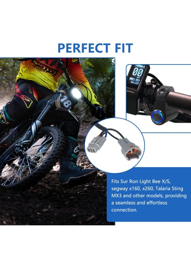 Aluminum Blue LED Headlight Kill Switch Compatible with Sur Ron Light Bee X Segway X260 X160 Talaria Sting MX3 - Image 4