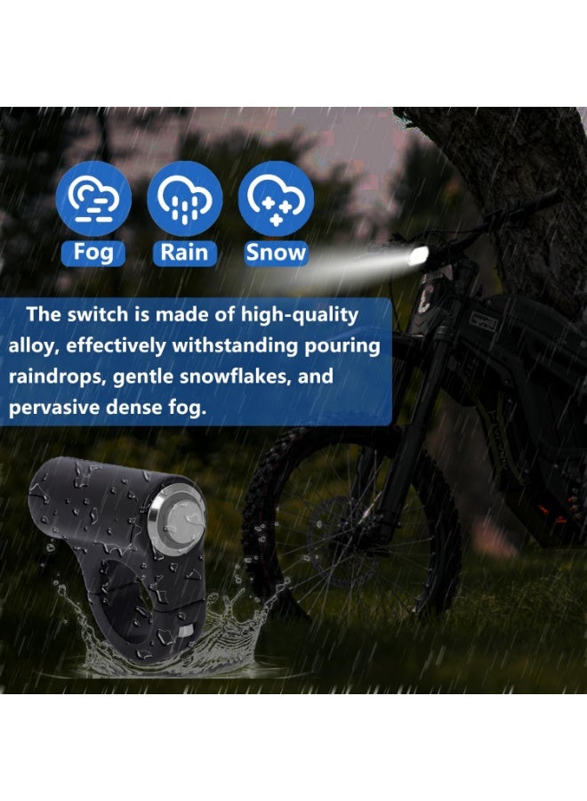 Aluminum Blue LED Headlight Kill Switch Compatible with Sur Ron Light Bee X Segway X260 X160 Talaria Sting MX3 - Image 5