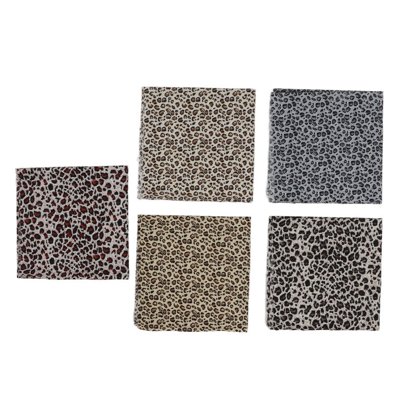 Leopard Print Cotton Fabric: Multicolor Soft & Smoothly - Easy To Clean Diy Sewing Cloth for Home Decoration & Craft Projects - Image 1