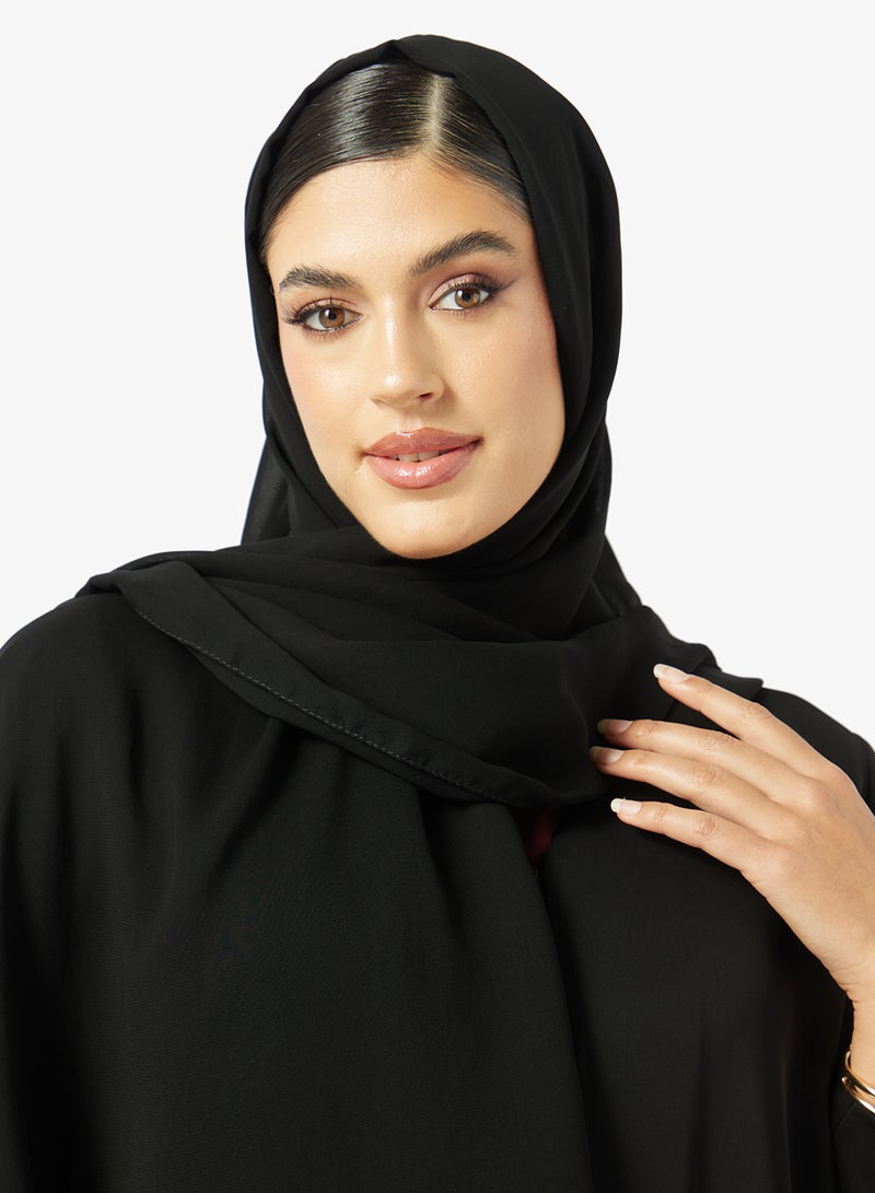 خزانة عباية أساسية مع شيلة - Image 4