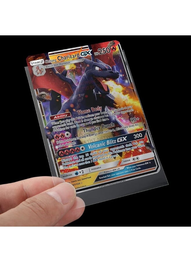 SENENQU - 1000 PCS Penny Sleeves, Clear Card Sleeves Soft Pokemon Card Sleeves, Sports Baseball Photocard Sleeves for Standard Trading Cards - Image 1