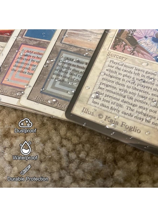 SENENQU - 1000 PCS Penny Sleeves, Clear Card Sleeves Soft Pokemon Card Sleeves, Sports Baseball Photocard Sleeves for Standard Trading Cards - Image 1