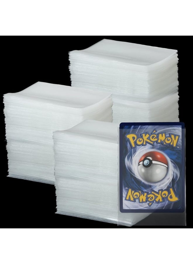 SENENQU - 1000 PCS Penny Sleeves, Clear Card Sleeves Soft Pokemon Card Sleeves, Sports Baseball Photocard Sleeves for Standard Trading Cards - Image 1