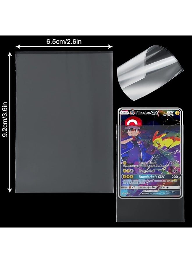 SENENQU - 1000 PCS Penny Sleeves, Clear Card Sleeves Soft Pokemon Card Sleeves, Sports Baseball Photocard Sleeves for Standard Trading Cards - Image 1